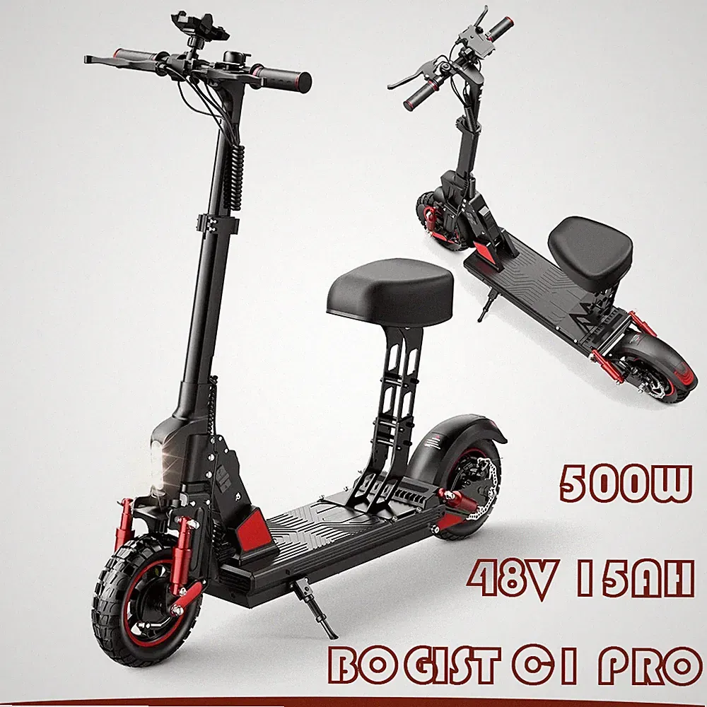 500W C1 Pro Elektroroller coummuter 48V 15Ah Klappbarer Elektroroller 40km Adult