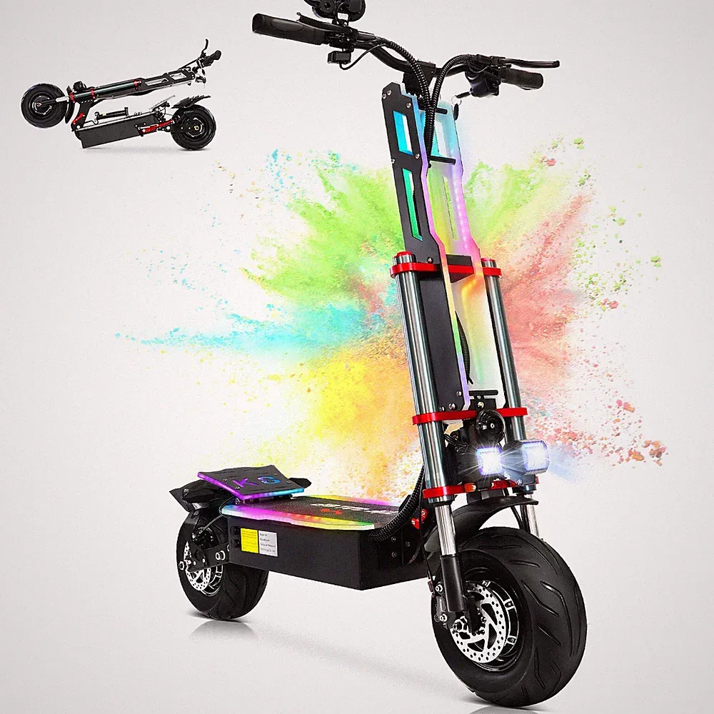 500W Elektro Scooter E-scooter 12 Zoll 60V 38AH Roller Elektroroller 2280WH