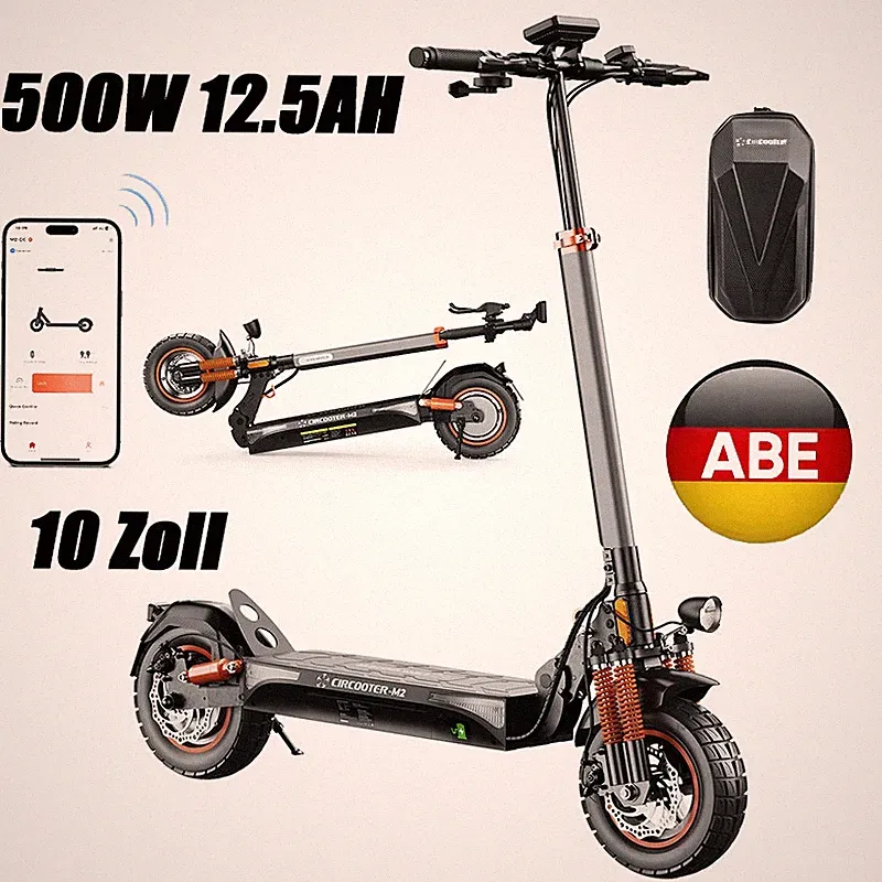 500W Elektroroller mit Straßenzulassung ABE E-Scooter Faltbar Elektro Roller+APP