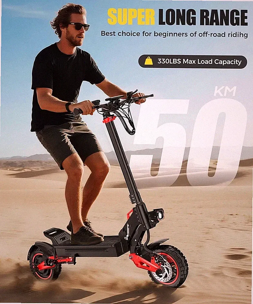 50km/h Elektro-Scooter Freeboy J15MAX Klappbar Elektroroller 1600W 18Ah 10.5''