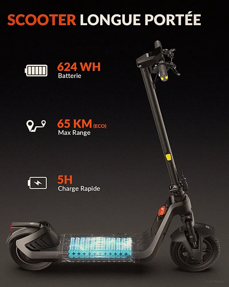 5TH WHEEL E-Scooter Faltbar 11" Elektro Roller Offroad APP Elektroroller 65km DE