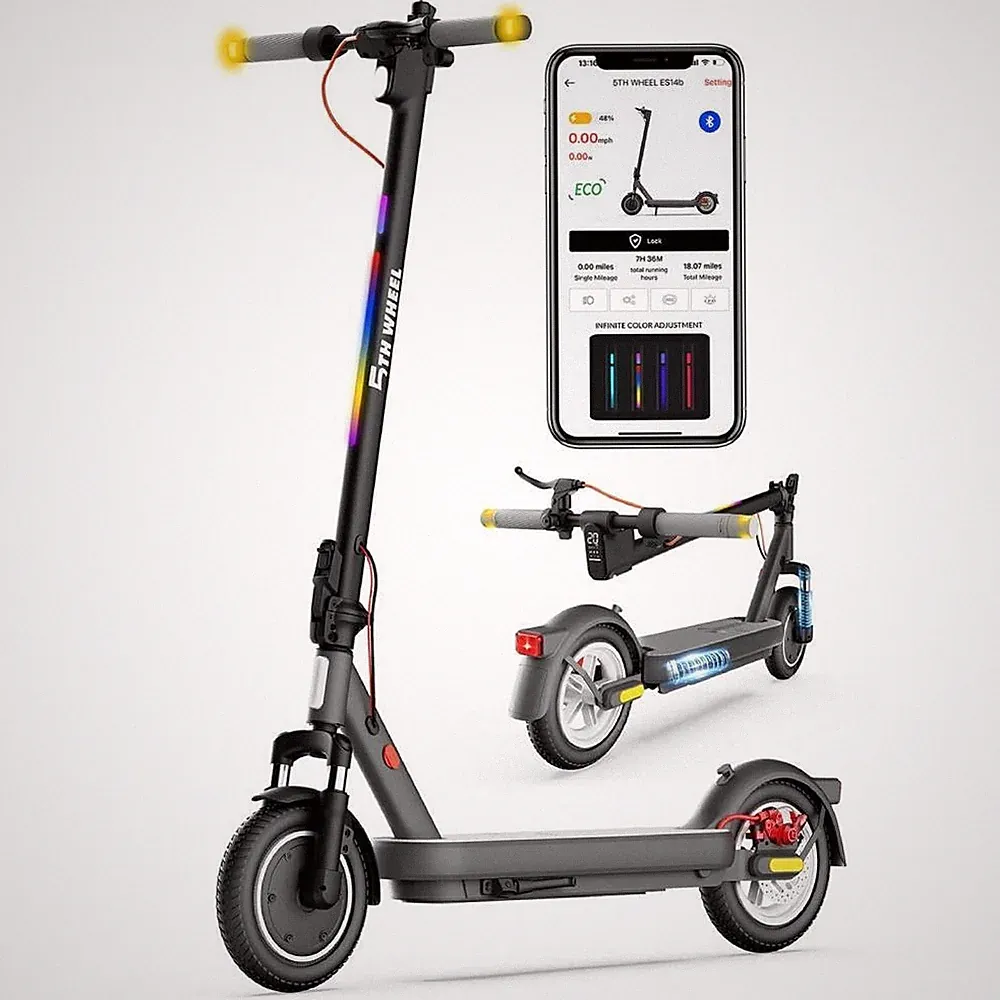 5th Wheel ES14 10'' E-Scooter mit Straßenzulassung 400W Elektroroller Bis 20km/h