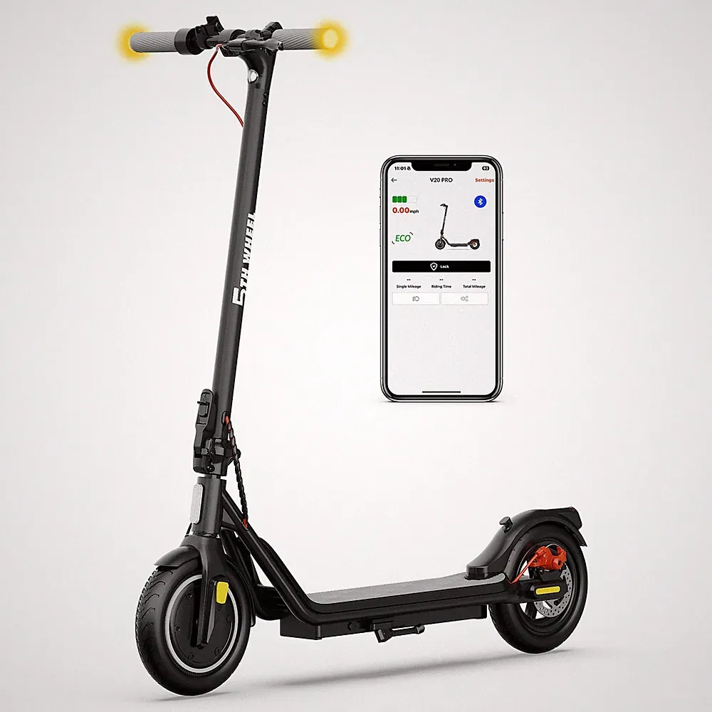 5Th Wheel ES16 Elektroroller 10" 350W 7,5AH Klappbar E-Scooter mit APP 25 km/h