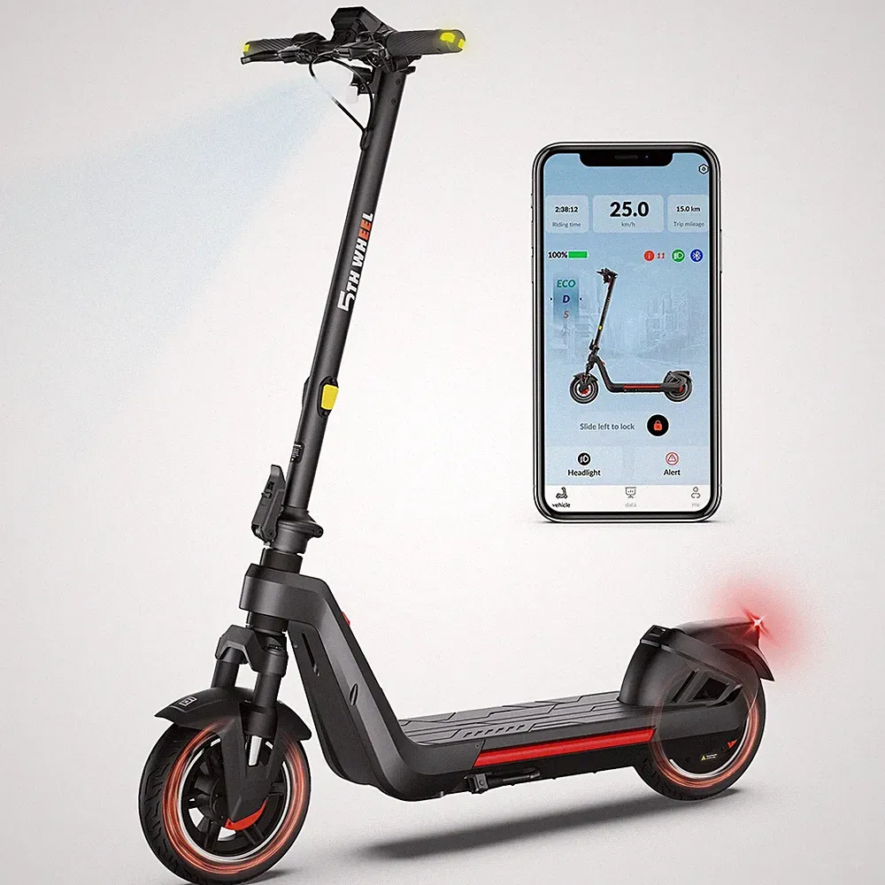 5ThWheel ES15 Elektroroller 11 " 500W 48V 13AH 25Km/h E-Scooter mit APP klappbar
