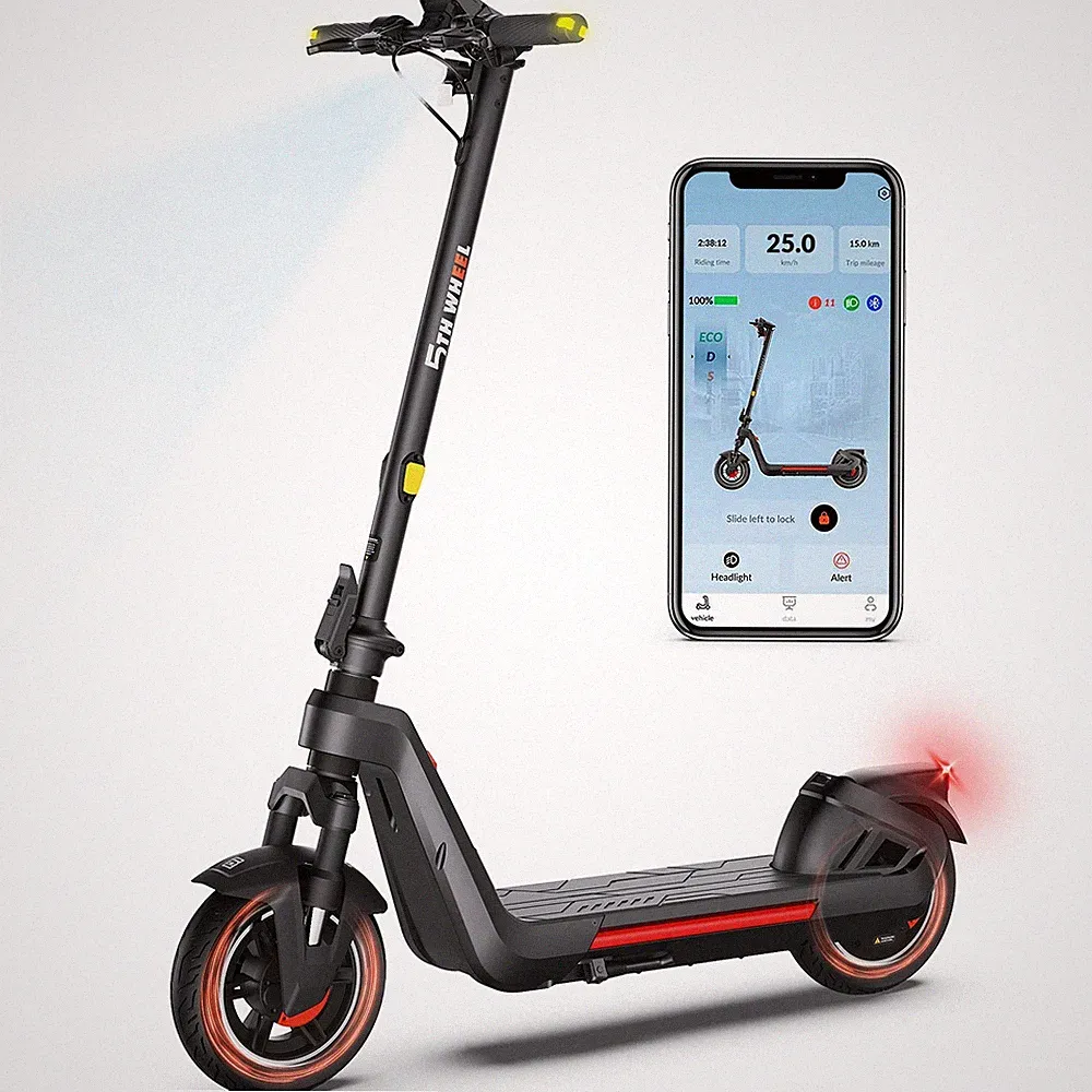 5ThWheel ES15 Elektroroller 11 " 500W 48V 13AH 25Km/h klappbar mit APP E-Scooter