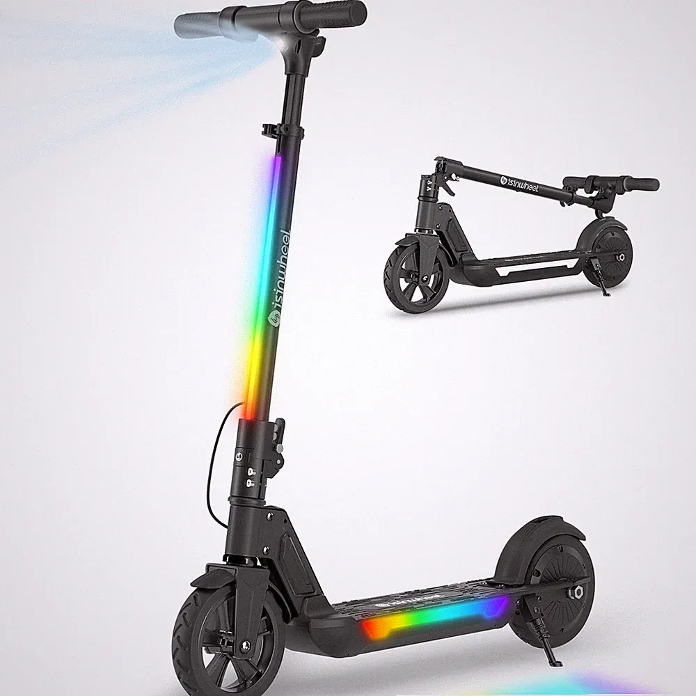 7" Elektroscooter 19km/h Für Kinder Elektroroller Kinderroller ab 8+ Jahren 16km