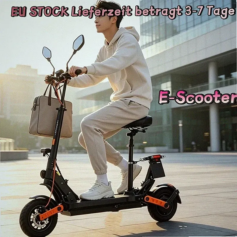 800W 80KM Elektroroller 48V 26AH Offroad 45km/h Faltbar JOYOR S8E 10" E-Scooter