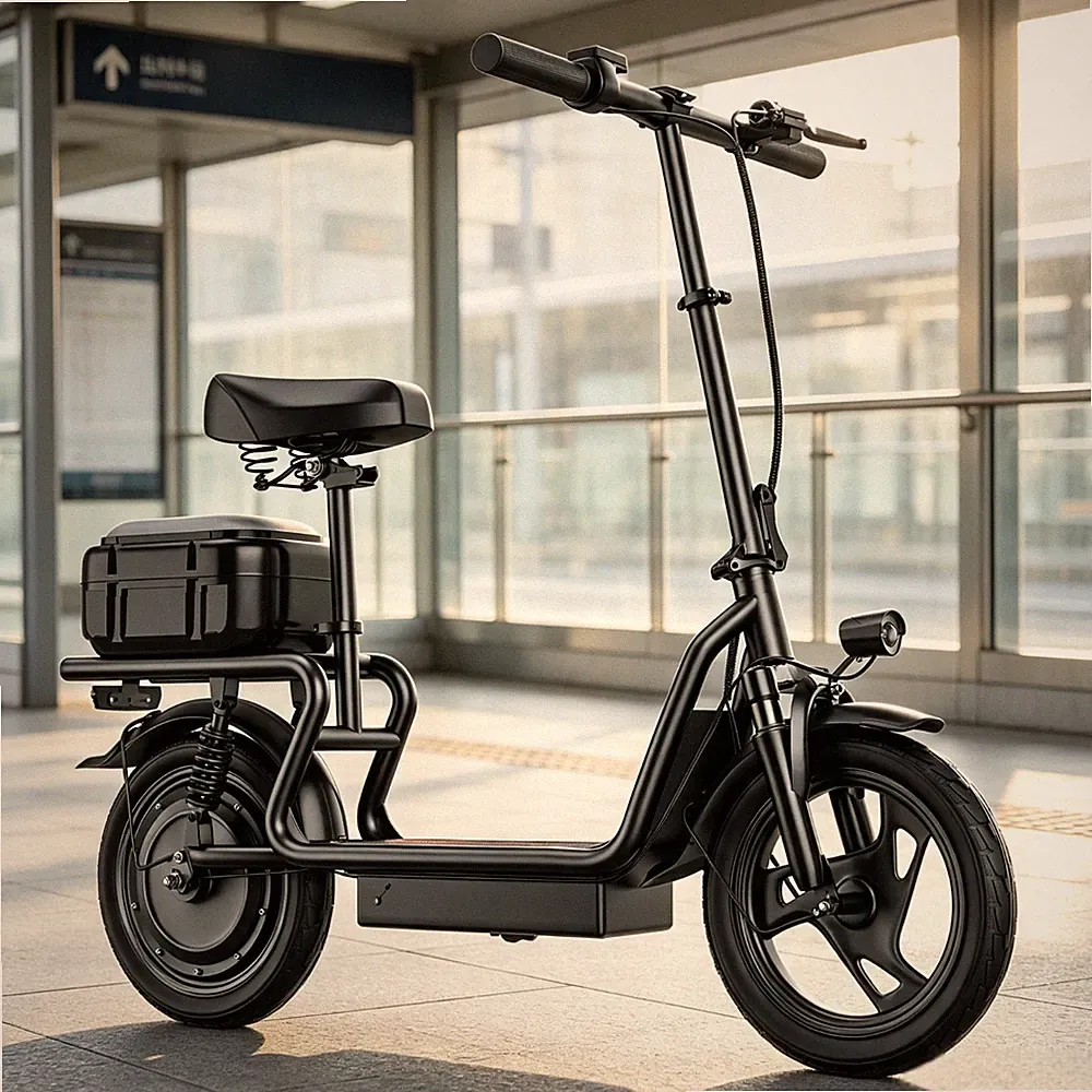 800W Elektroroller ZAZAWORK X14 48V 15Ah mit Korb Klappbarer Elektroroller 45KM