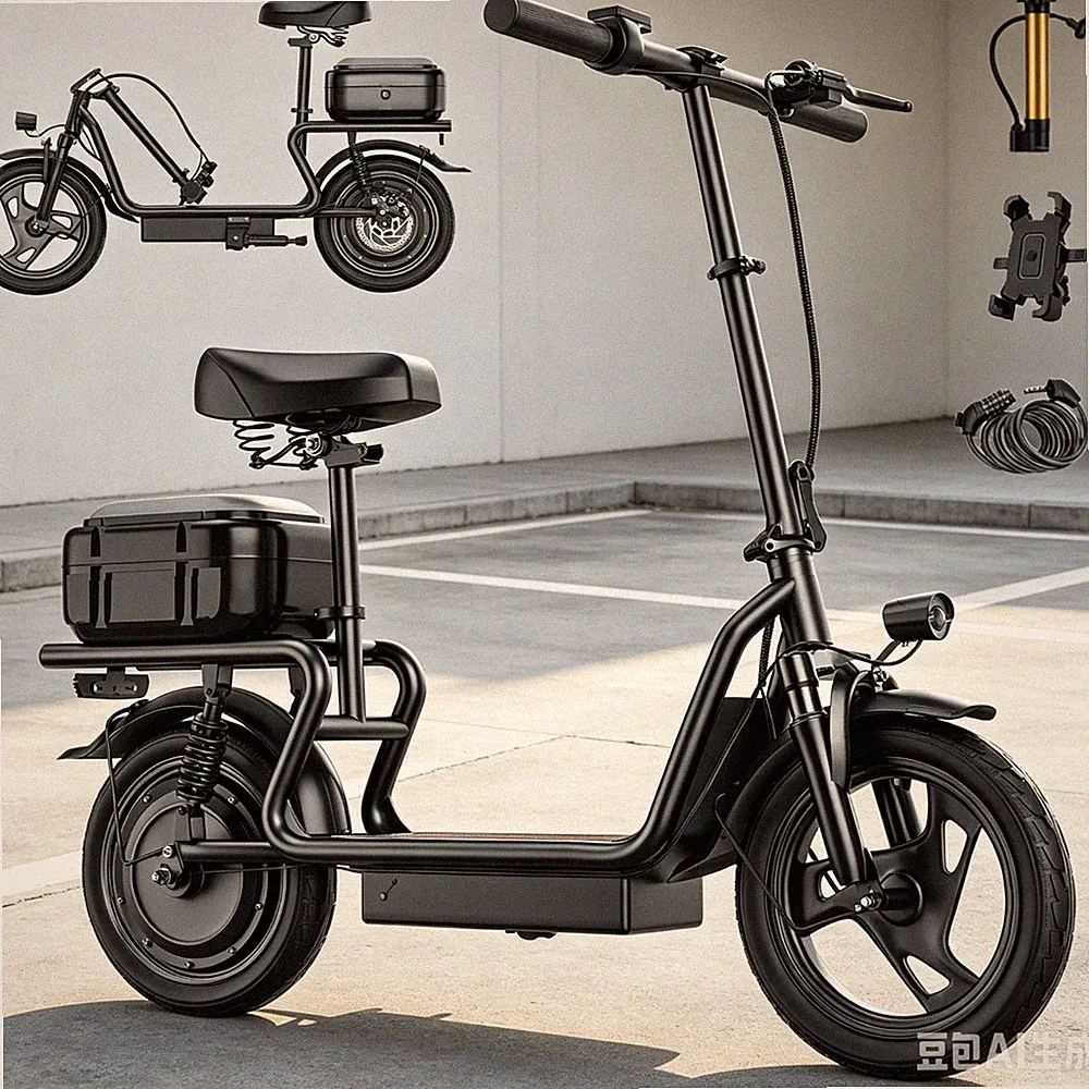 800W Faltbarer Elektroroller ZAZAWORK X14 48V 15Ah E-Scooter 14 Zoll mit Korb EU