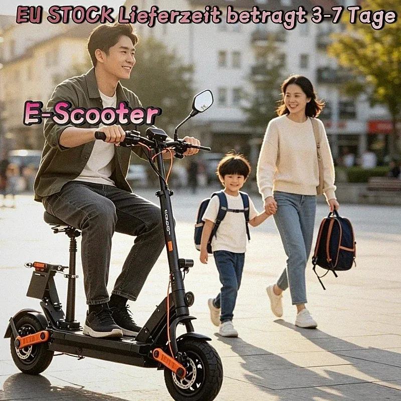 80KM Elektroroller 48V 26AH Offroad 45km/h Faltbar JOYOR S8E 10" E-Scooter 800W