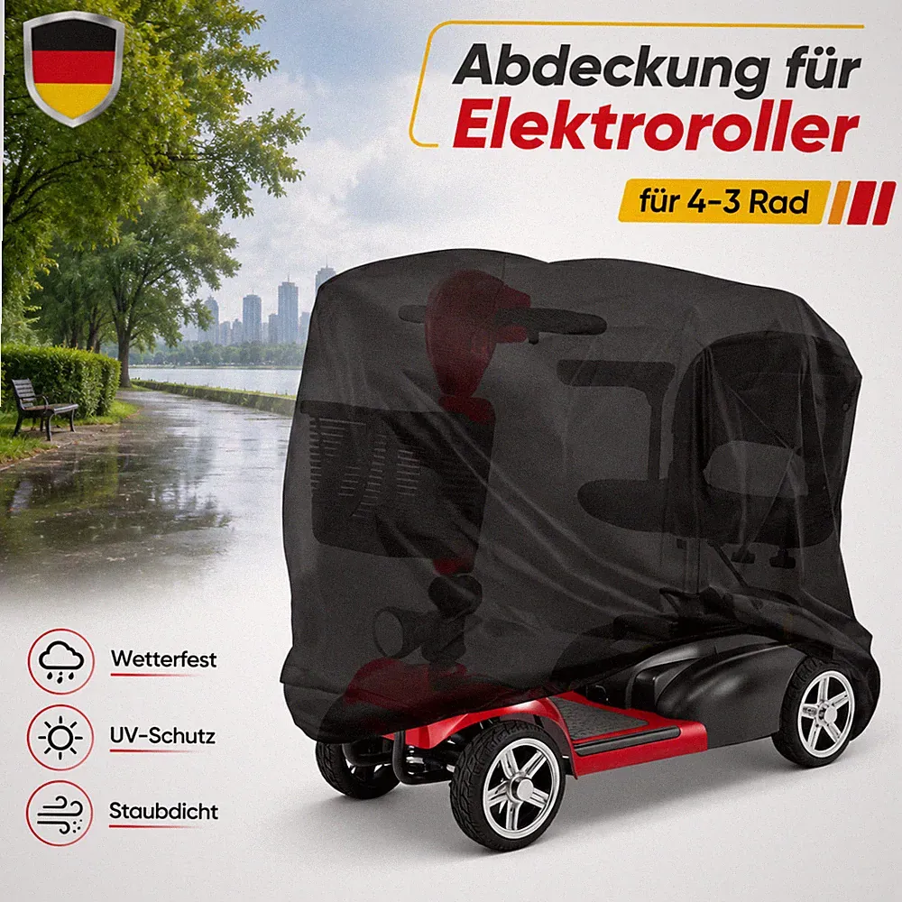 Abdeckhaube Wasserdicht Oxford-Stoff Mobilitätsroller Elektroroller Kordelzug