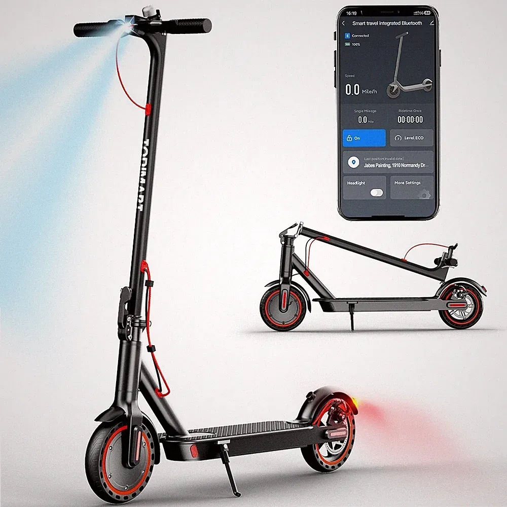 ABE Elektroroller 350W 36V 7.8Ah E-Scooter Klappbar mit APP 30KM Faltbar 8,5''