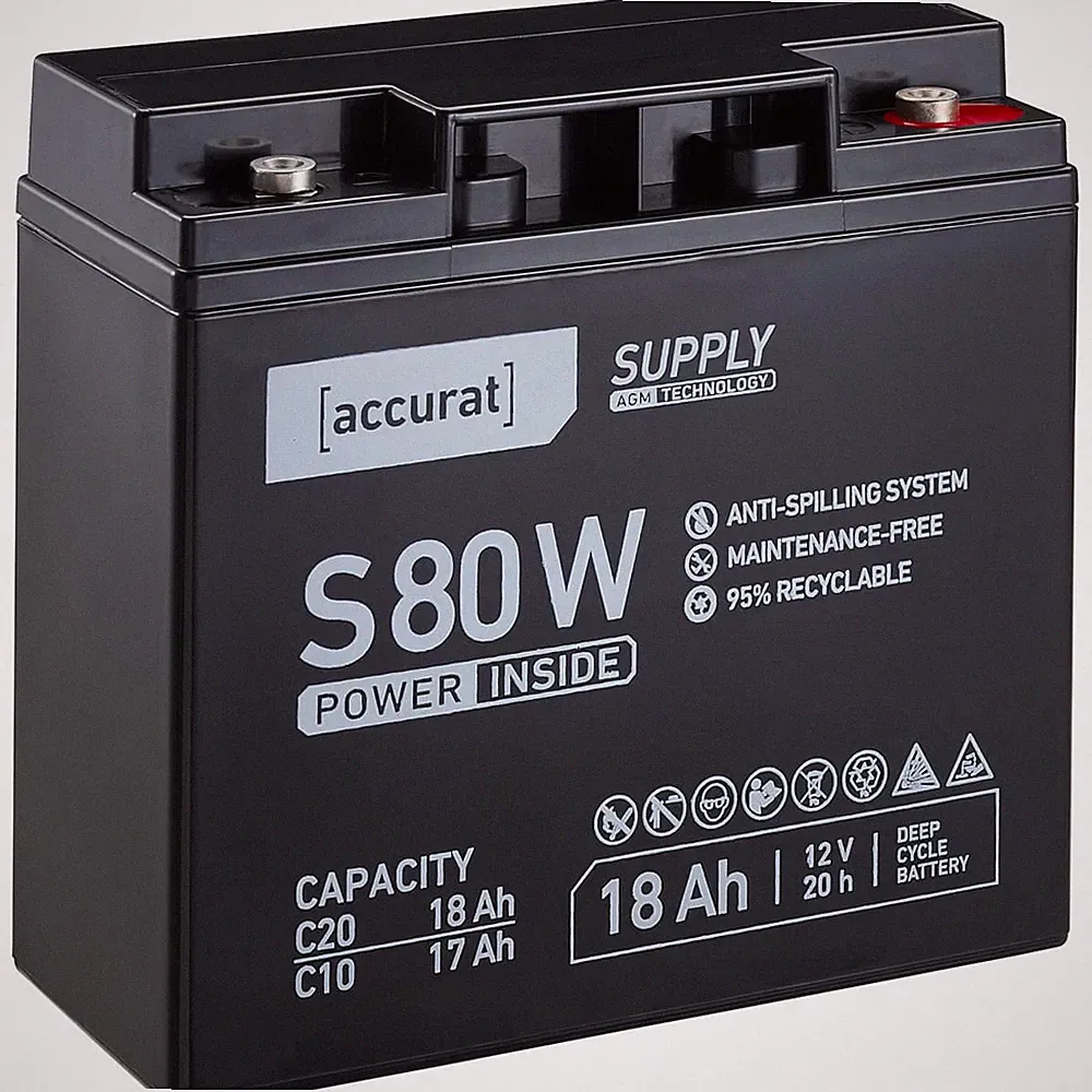 AGM Batterie 12V 18Ah Rollstuhl Elektromobil Seniorenmobil Elektroroller Akku