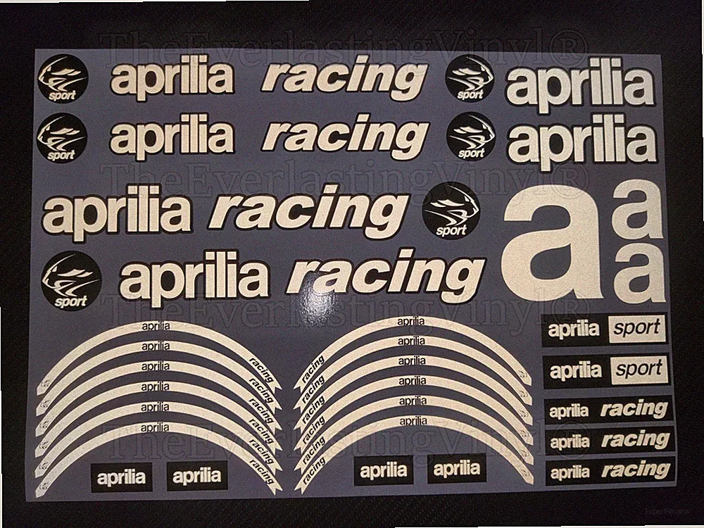 APRILIA Racing Reflektierende Aufkleber für E Scooter Xiaomi Ninebot Kugoo Segway