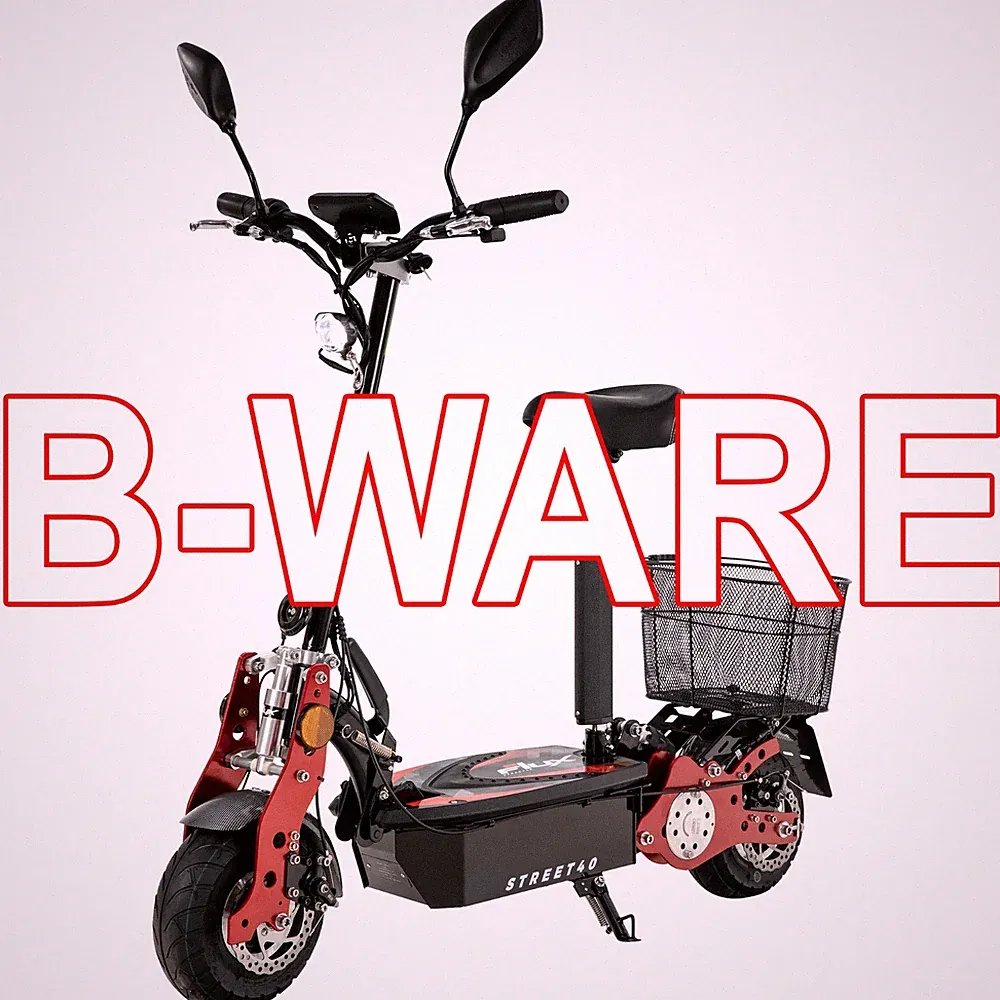 B-Ware eFlux E-Scooter Street 40 Straßenzulassung Elektro Roller klappbar Korb