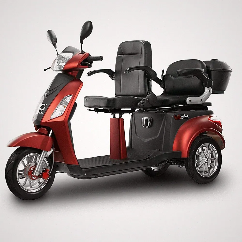 BILI BIKE SHINO G5 Elektrischer Dreirad-Roller 25 km/h 60 km Reichweite 2 Sitze