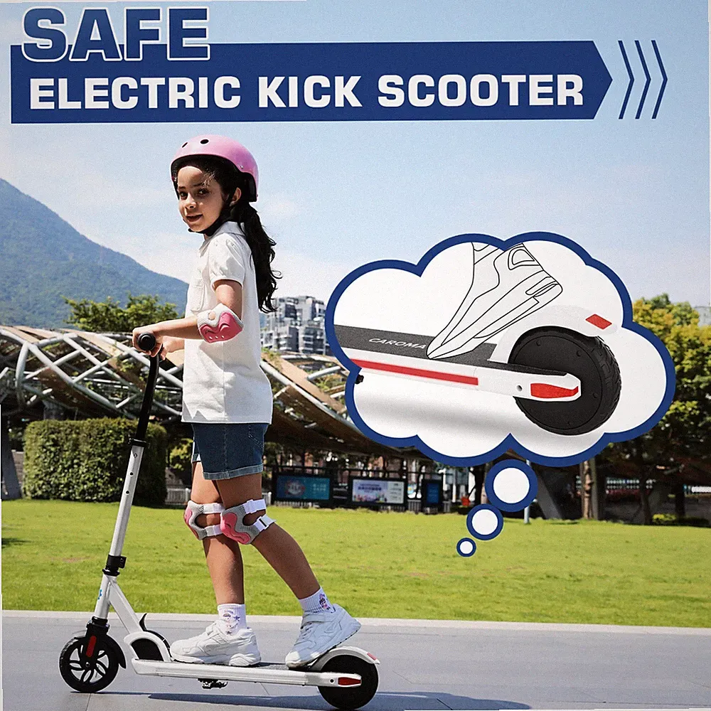 Bis zu 16 km/h & 8 km,Kinder E Scooter von 8-12 Jahren,Elektroroller Kinder mit