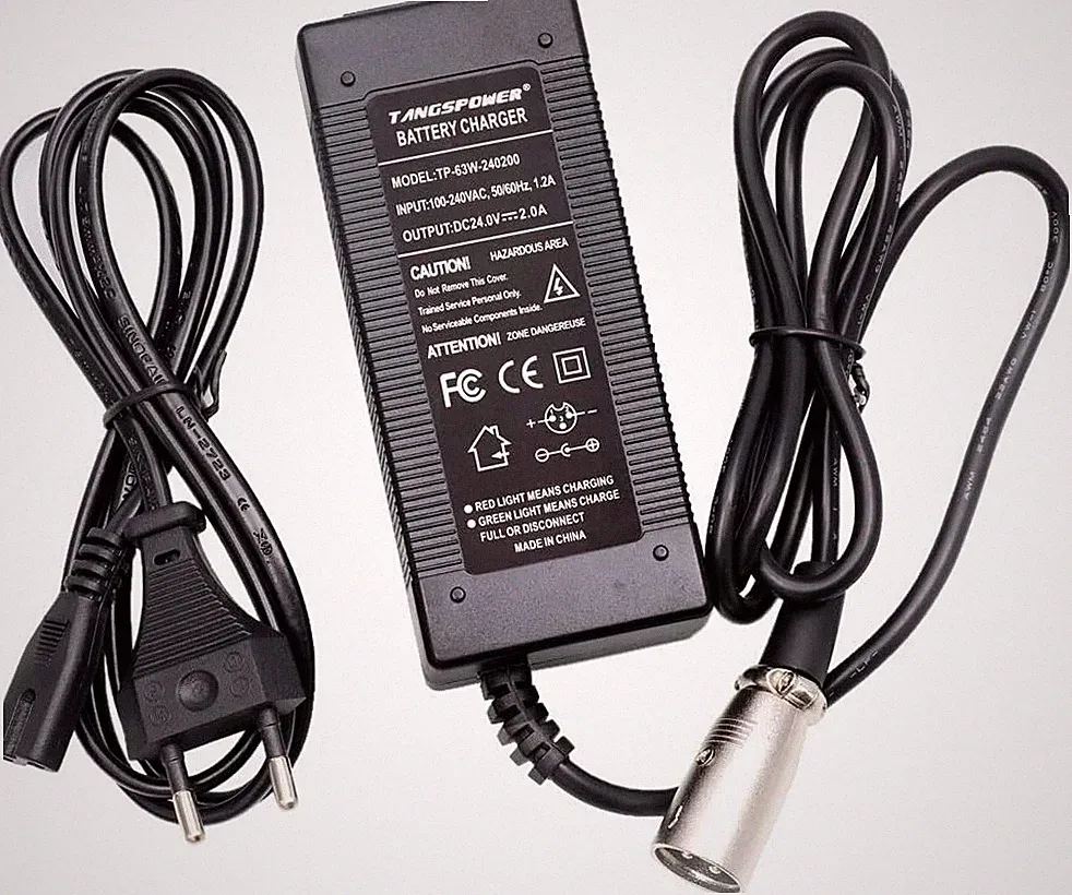 Blei Säure Ladegerät 24V 2A für Elektroroller E-Bike Golfwagen Rollstuhl