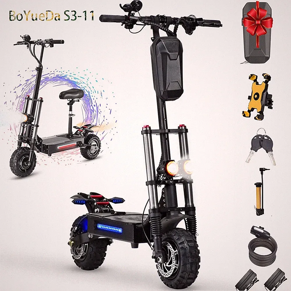 BOYUEDA S3-11 6000 Elektroroller 60V 38Ah 11 ZOLL Off-road Faltbar E-Scooter EU