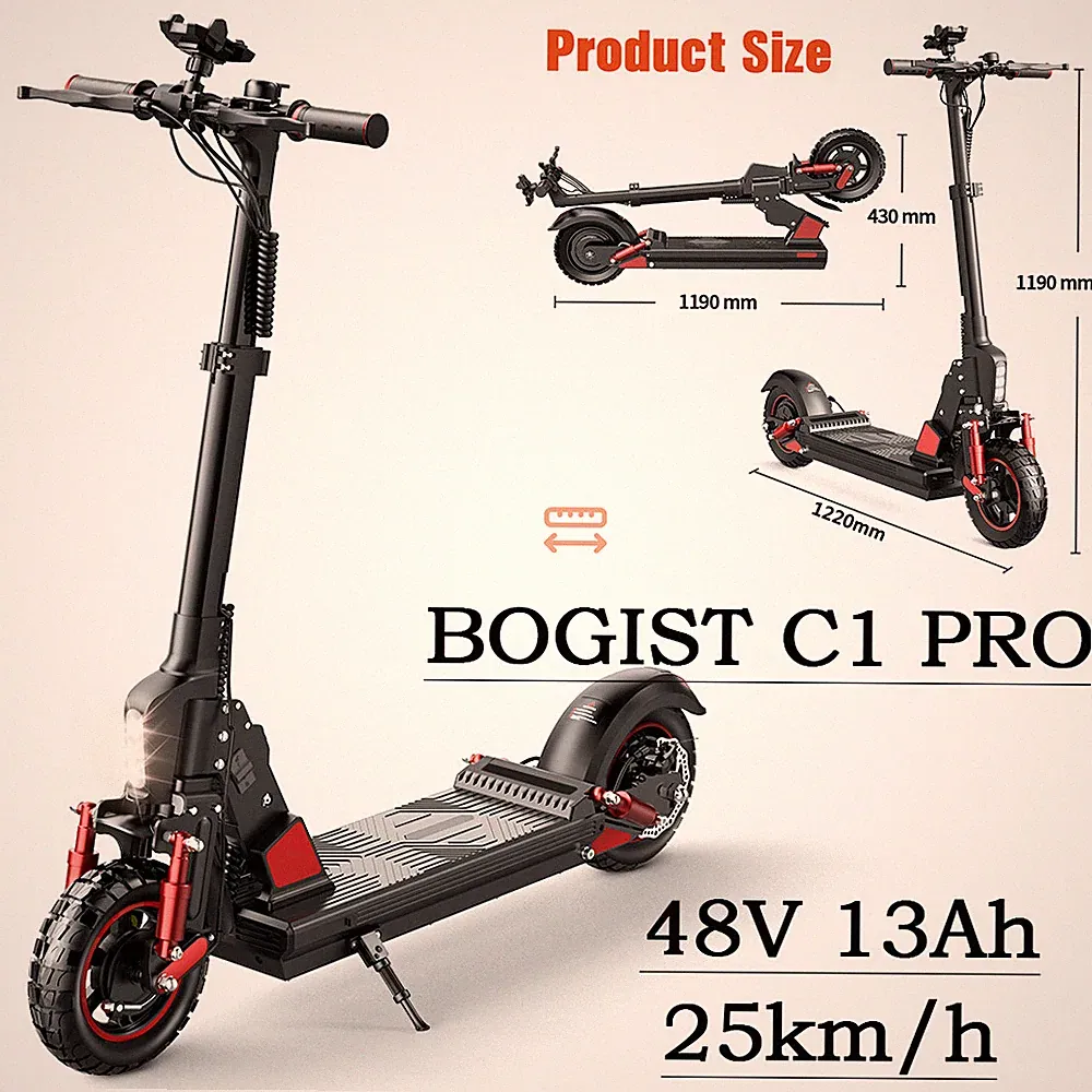 C1 Pro Elektroroller 500W Coummuter 48V 15Ah Klappbarer Elektroroller 20km/h