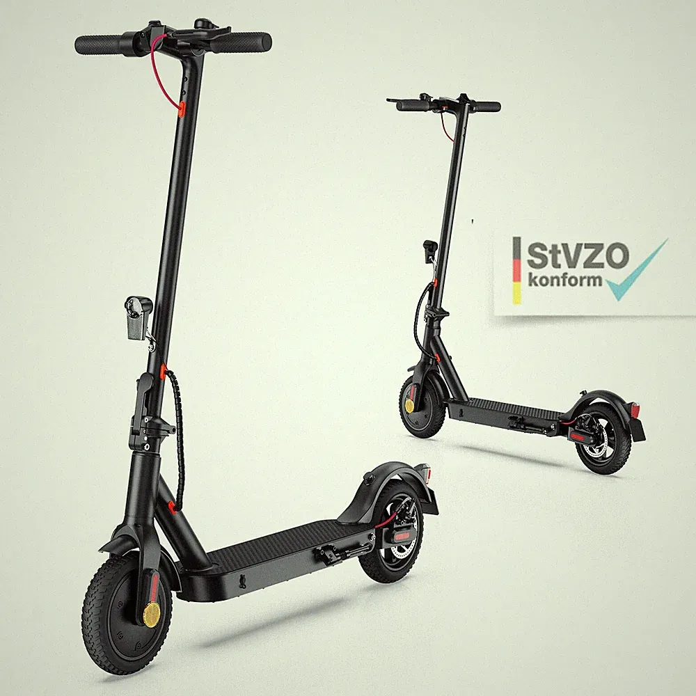 Camping E-Scooter Elektroroller E9ABE 8,5" 350W, Straßenzulassung Campingplatz
