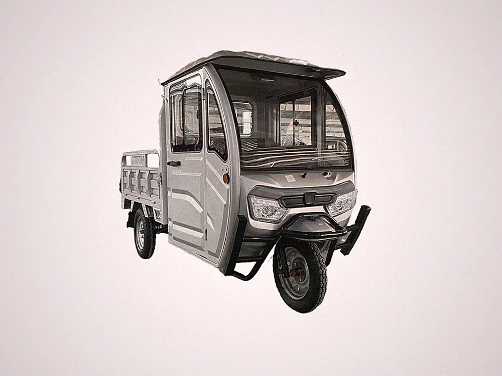 CARGO TRIKE 3000W 72V 2x 58AH Vollkabine VOLTA VT5 Silber 50km Lastendreirad