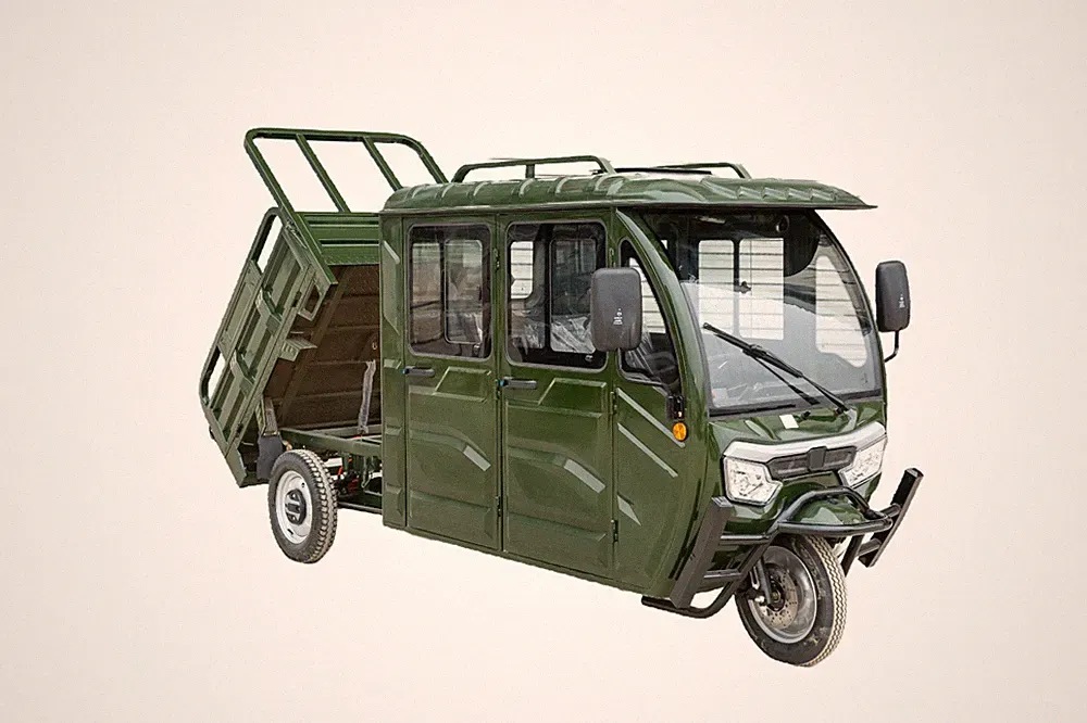 CARGO TRIKE 3000W 72V 58AH Doppel Kabine VOLTA VT5 Rot 50km Lastendreirad