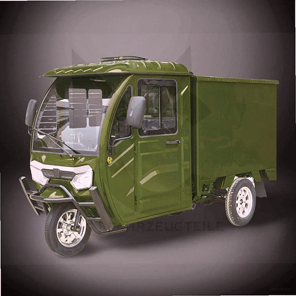 CARGO VOLT 3.0kW Elektro-Lastendreirad, 25 km/h Volta Vt5 mit Transportbox Grün