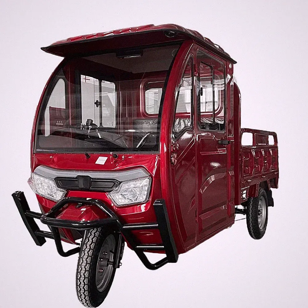 Cargo Volt Elektro Lastenrad Lasten-Dreirad Voll-Kabine Pritsche 45km/h 72V