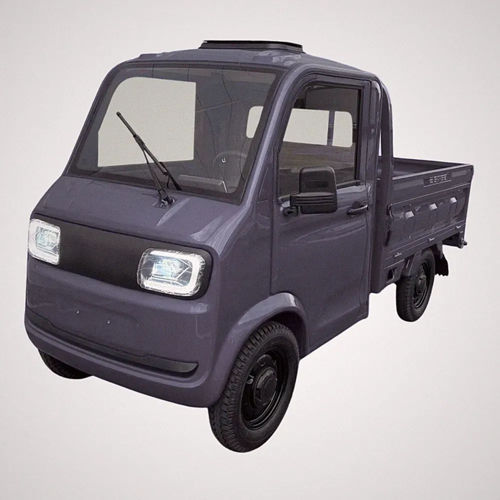 Cargo Volt Elektro Pickup Truck | 2-Sitzer Kabinenroller | 45 km/h 3kW Lastenrad