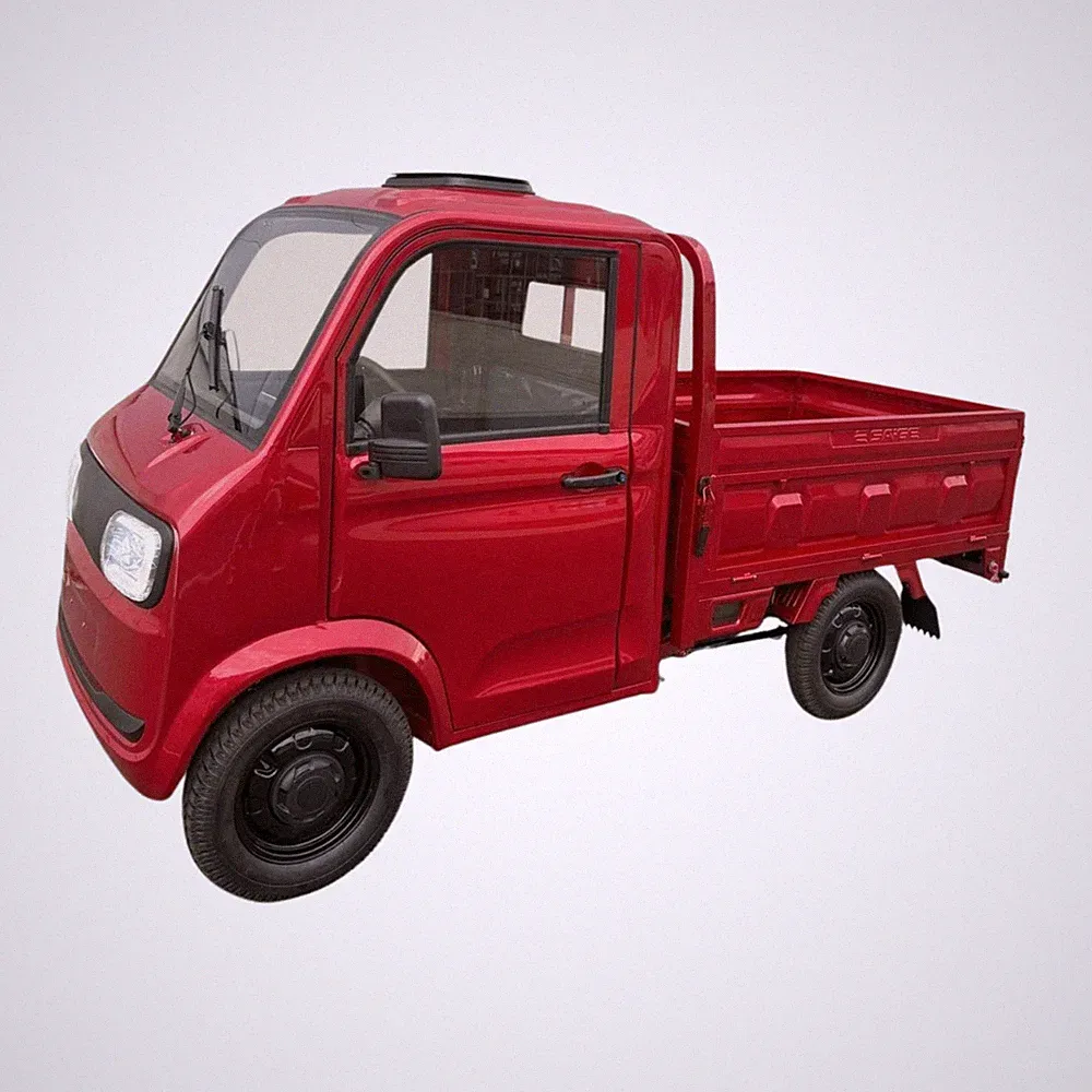 Cargo Volt Pickup Truck 2-Sitzer Elektro Kabinenroller Lastenrad 45 km/h 3KW