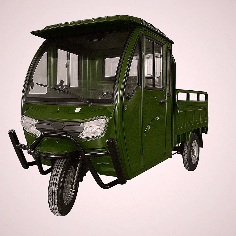 Cargo Volt Pro Elektro Lasten-Dreirad Kabinenroller 25km/h 72V 58Ah 3000W Grün