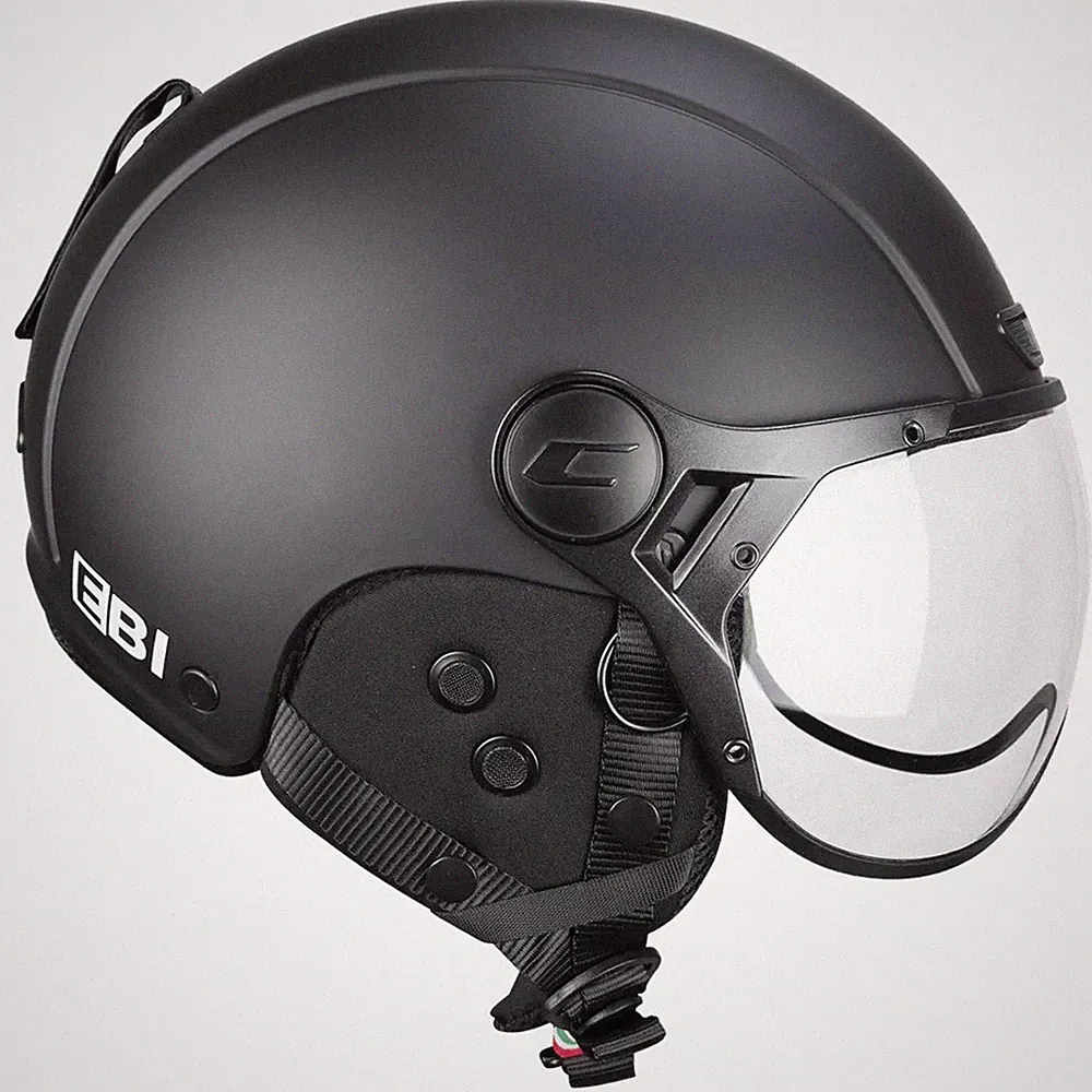 CGM 801A EBI Mono CE EN1077/EN1078 Helm Für Erwachsene Unisex Schwarz Matt XS-XL