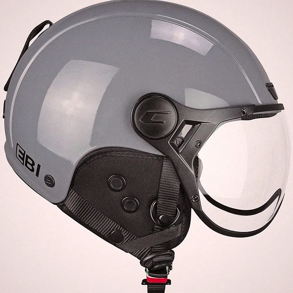 CGM 801A EBI Mono HTP Helm Für Fahrrad Ski & E-Bike Grau Glänzend XS-XL