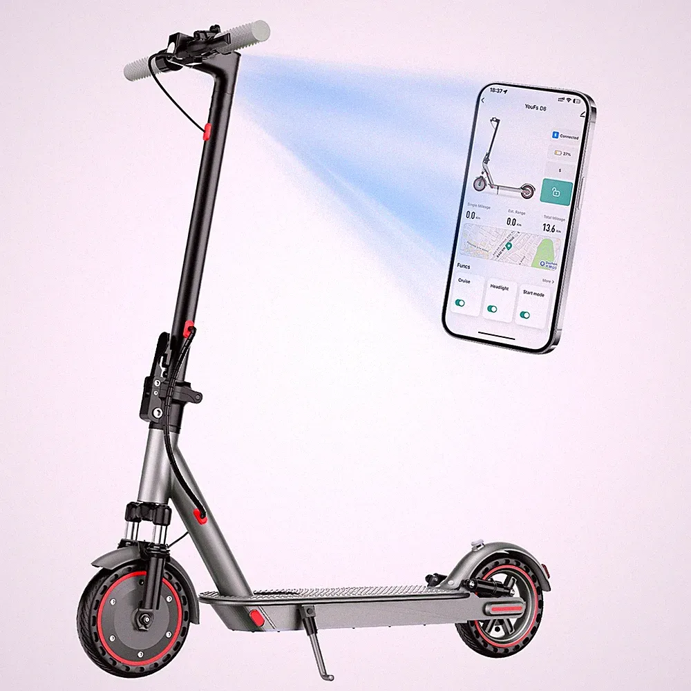 D8 Pro (JZ) – Elektroroller mit 8,5-Zoll-Vollgummireifen, Reichweite 20–30 km, 3