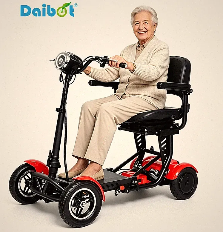 Daibot 4-Rad Senioren Elektro Roller klappbar Dual 500W Motor 40km Reichweite