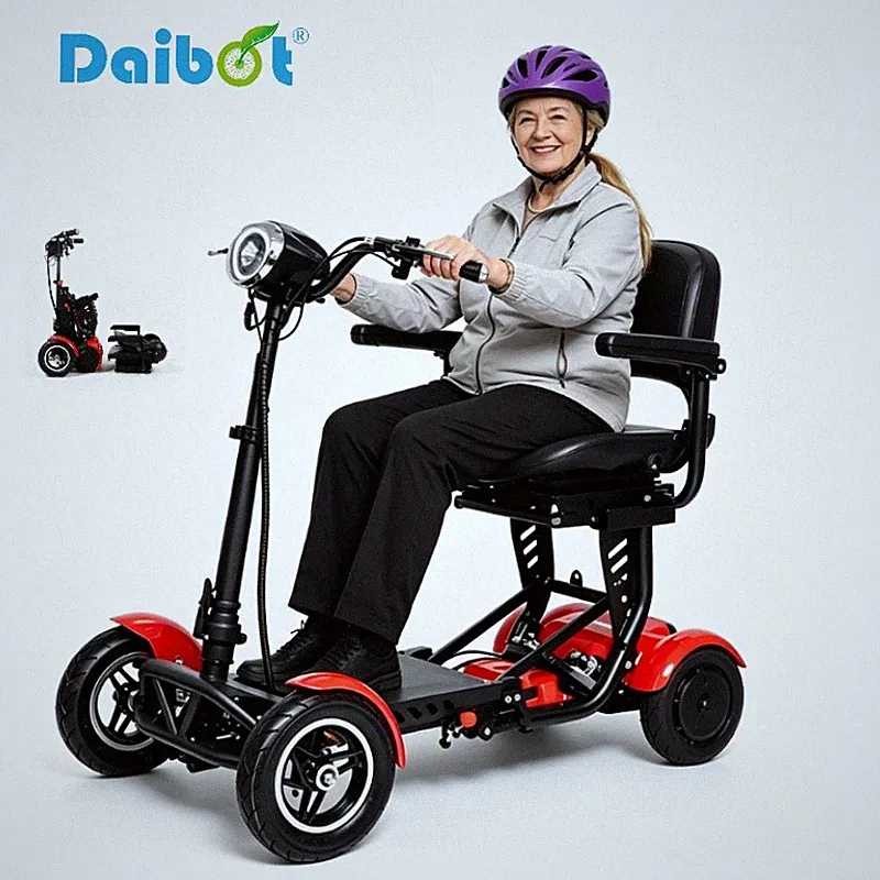 Daibot 4-Rad Senioren Elektro Roller klappbar Dual 500W Motor 40km Reichweite