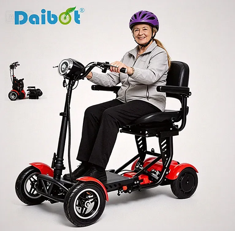 Daibot 4-Rad Senioren Elektro Roller klappbar Dual 500W Motor 40km Reichweite