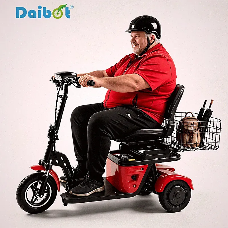 Daibot Senioren Elektro Mobil 3-Rad 500W Twin-Motor 36V faltbarer Akku-Roller