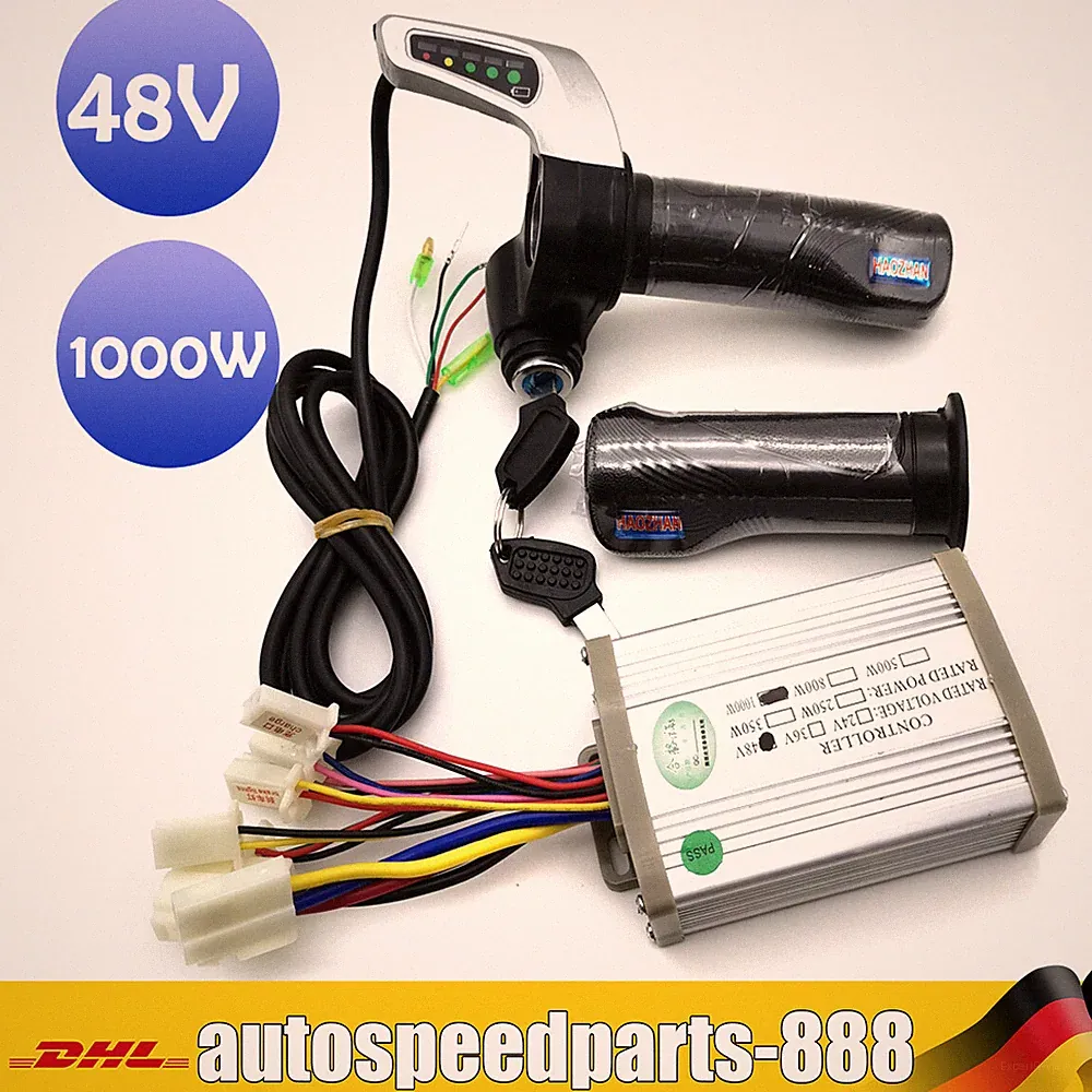 DC 48V 1000W Motor Gebürstet Controller für Elektro-Fahrrad & Roller DHL DE