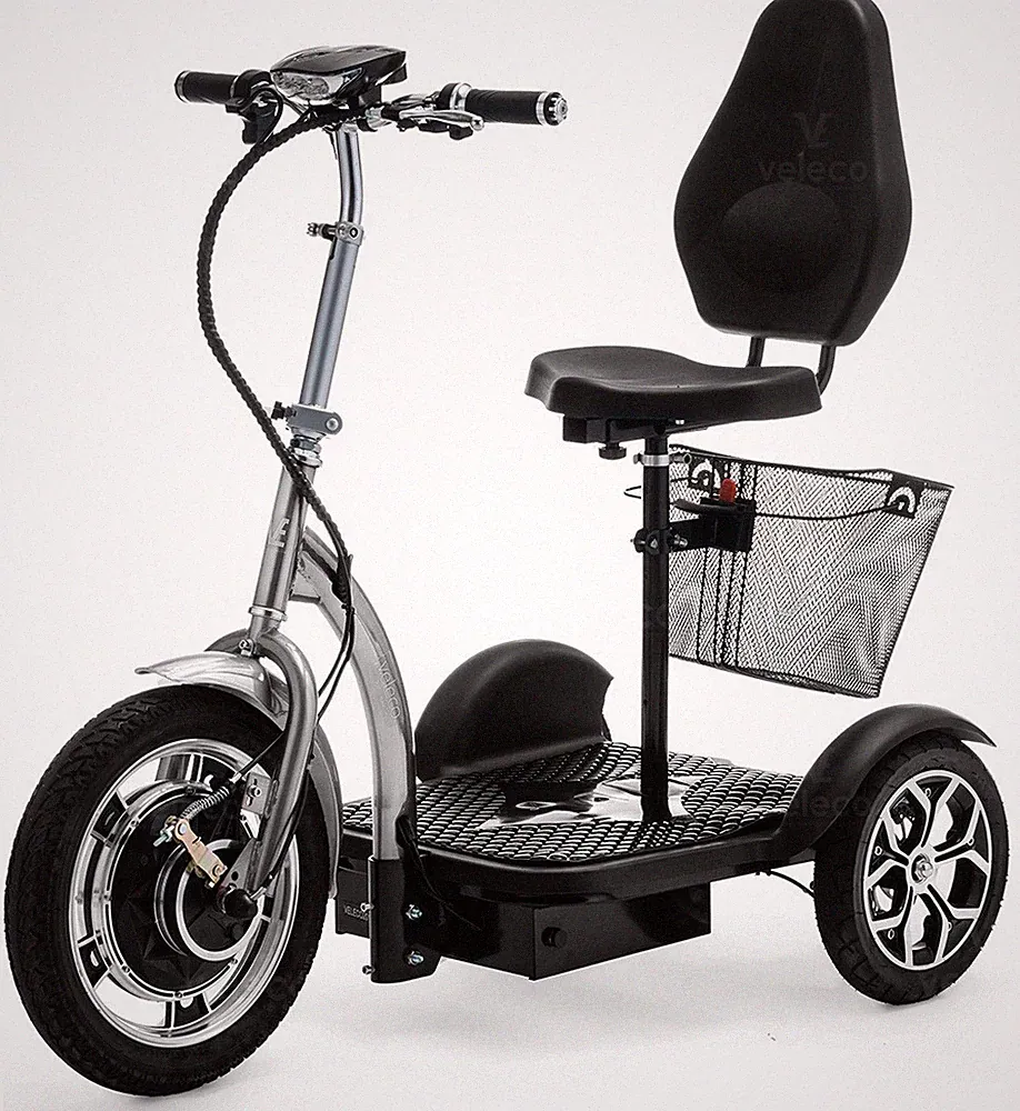 Dreirad E-Scooter Elektro Roller 3 Wheeler Trike 750W VELECO ZT16