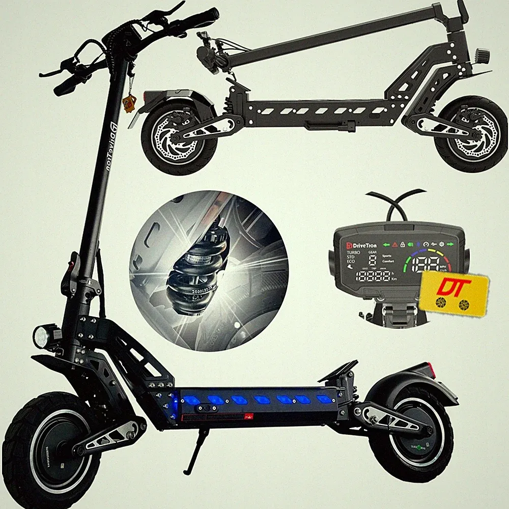 DriveTron DT10 1000 Elektroroller 15.6AH 48V 10 Zoll Klappbarer E-Scooter W/NFC
