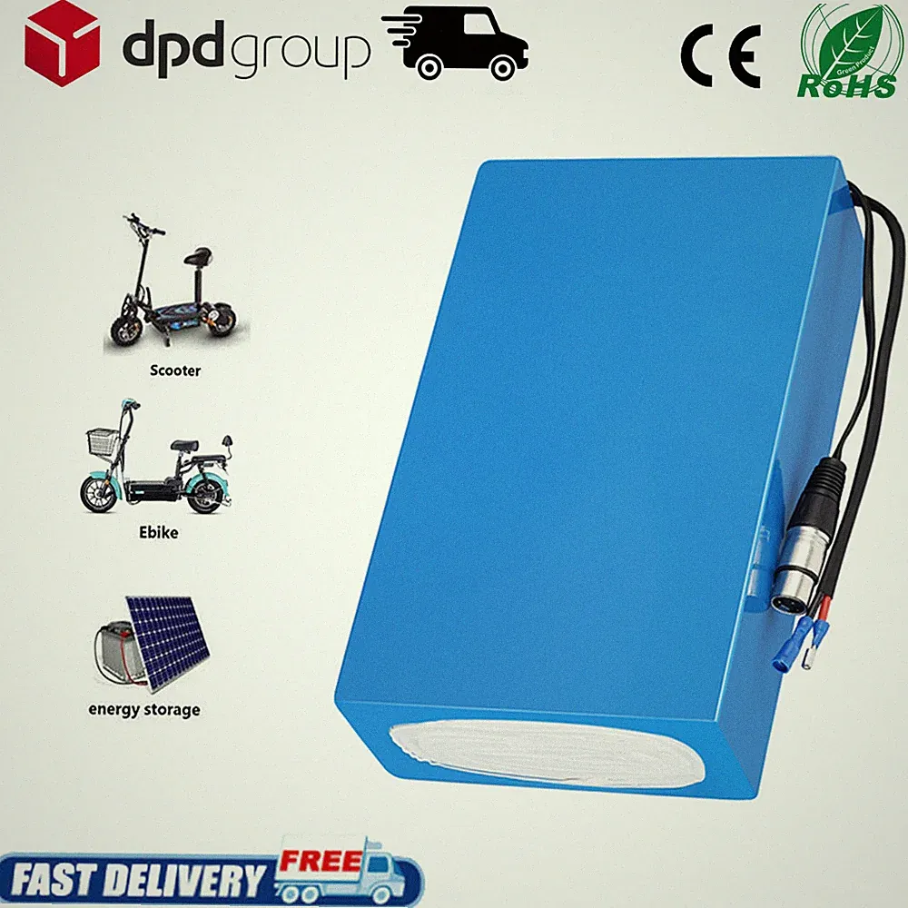 E Bike Akku 48V 20Ah 960Wh Lithium Batterie für 500W-1500W Roller Pedelec Ebike