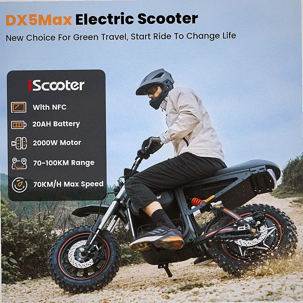 E-Roller 17"*3.2" Fat Tyre Elektroroller 2000W 20Ah E-Scooter Hydraulische 70KMH