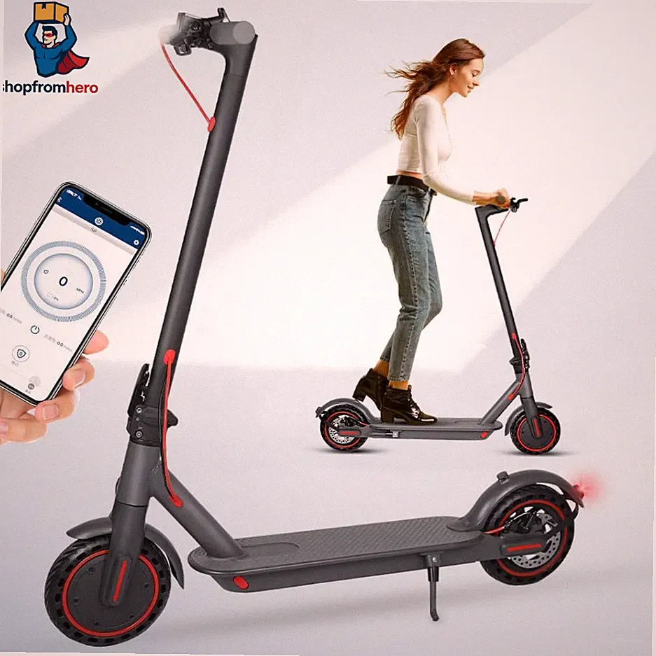 E Scooter 8,5 Zoll Elektroroller mit App faltbar für Erwachsene City Roller