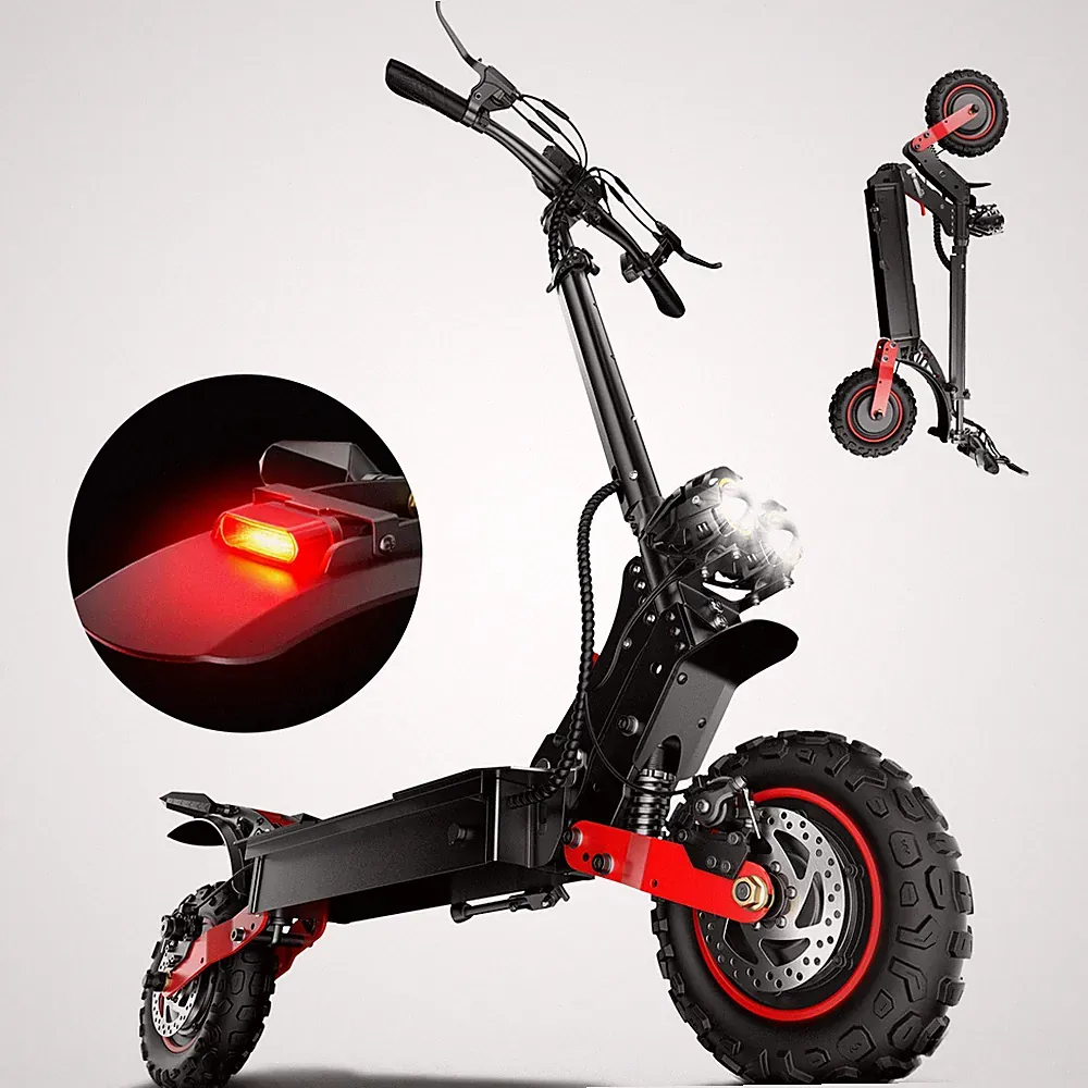 E-Scooter Freeboy H6 1200W*2 60V 23AH 60KM/H bis 55KM Off-road Elektroroller 11"