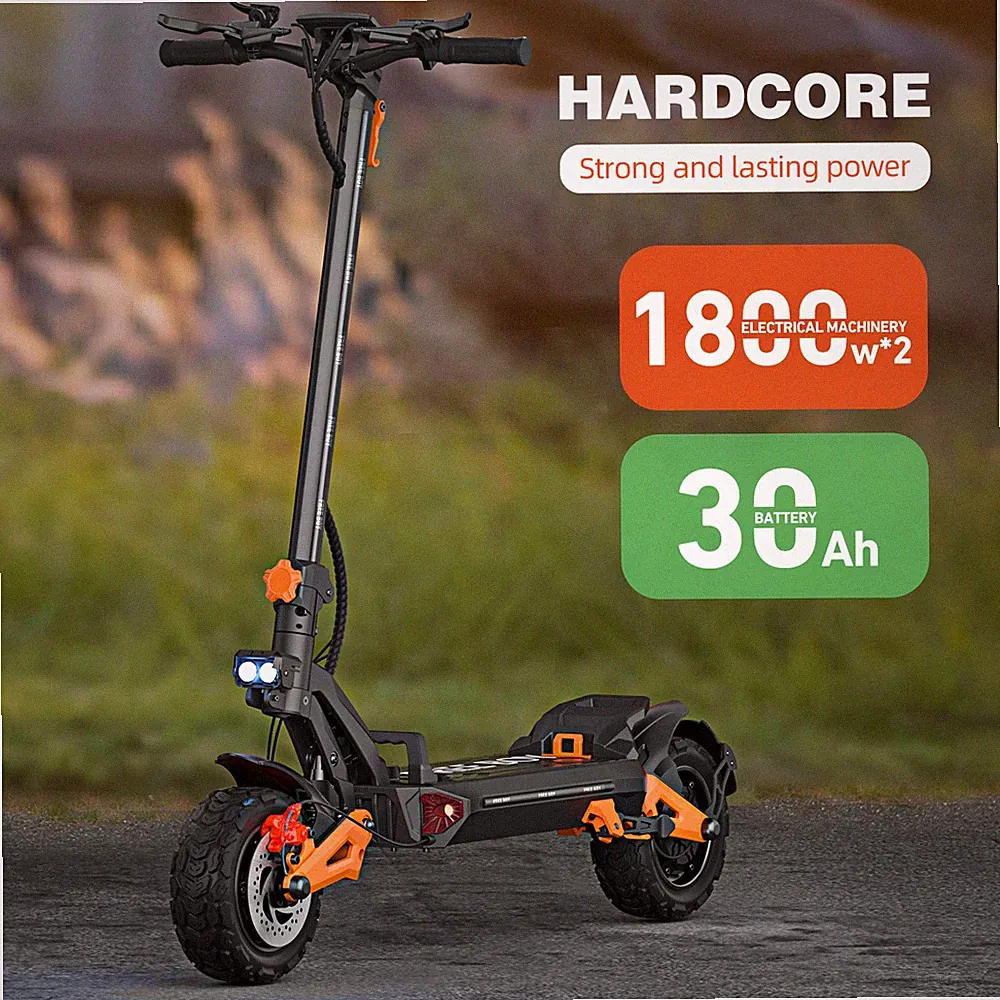 E-Scooter Freeboy H9 3000W*2 60V 30AH 80KM/H bis 90KM 11" Off-Road Elektroroller
