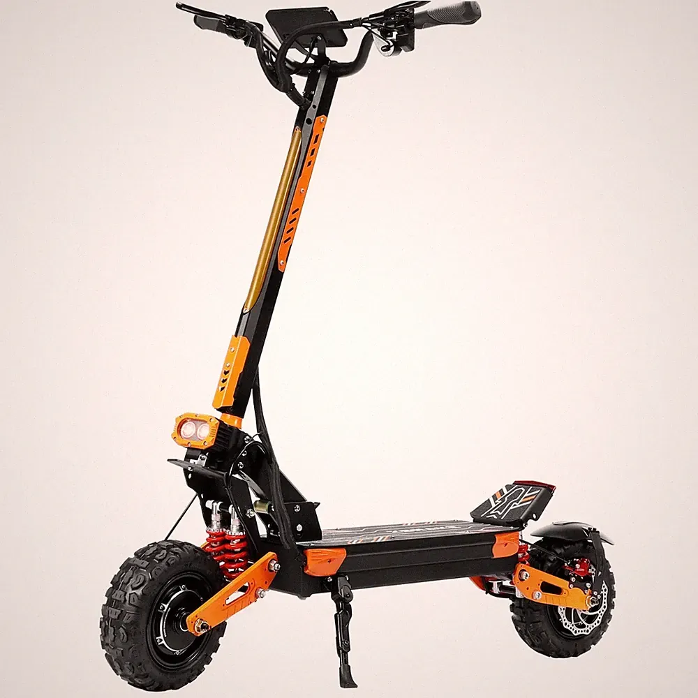 E-Scooter für Erwachsene 5600W 60V 28AH Offroad Reifen Klappbar Elektroroller