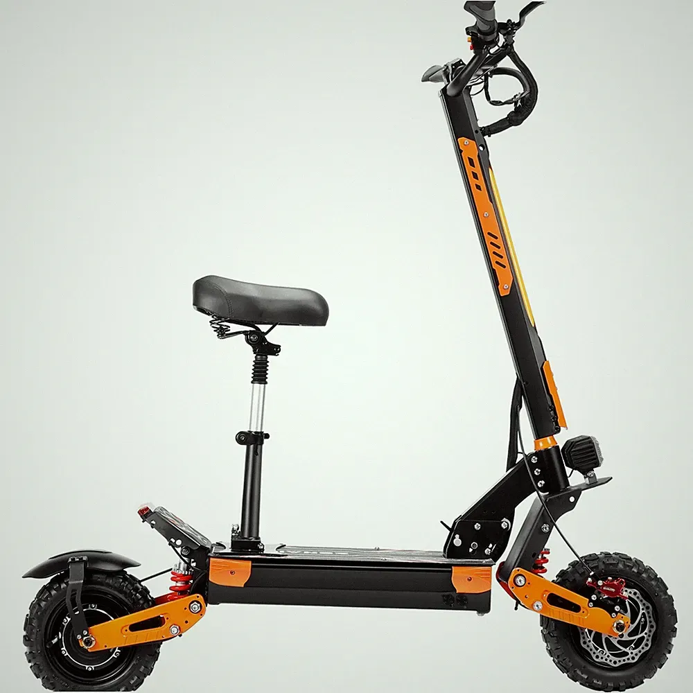 E-Scooter für Erwachsene 5600W 60V/30AH Klappbar Elektroroller Offroad Reifen DE