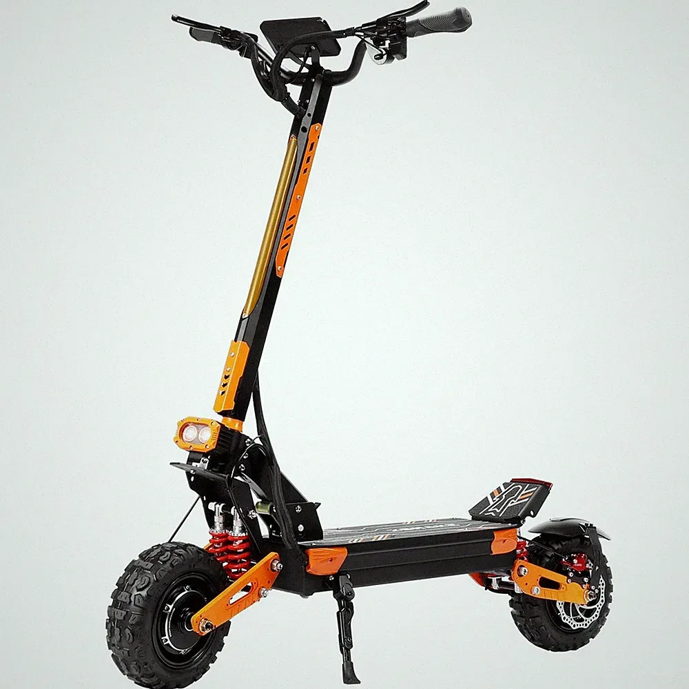 E-Scooter für Erwachsene 5600W 60V/30AH Offroad Reifen Klappbar Elektroroller